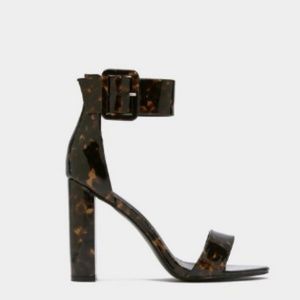 Nasty Gal Tortoiseshell Buckle Heels